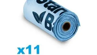 STARCH BAG Pungi excremente caini, compostabile 11 role, albastru