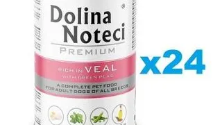 DOLINA NOTECI Premium hrana caine 24x400 g vitel si mazare
