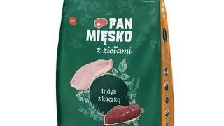 PAN MIESKO ierburi aromatice, curcan si rata M 3 kg hrana caini rasa medie