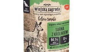 WIEJSKA ZAGRODA Forest Flavours Cerb cu iepure 400 g hrana umeda pentru caini adulti