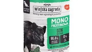 WIEJSKA ZAGRODA Hrana umeda monoproteica cu mistret pentru caini 400 g