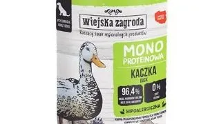 WIEJSKA ZAGRODA Hrana umeda monoproteica cu rata pentru caini 400 g