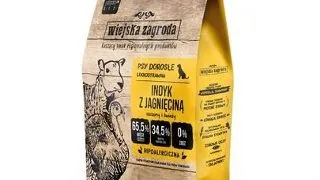 WIEJSKA ZAGRODA Hrana uscata curcan cu miel pentru caini, crochete M 2 kg