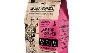 WIEJSKA ZAGRODA Hrana uscata miel cu spanac pentru catei, crochete S 9 kg