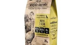 WIEJSKA ZAGRODA Curcan cu gasca hrana pentru caini crochete M 20 kg