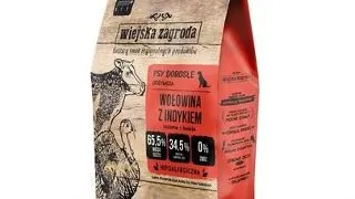 WIEJSKA ZAGRODA hrana uscata completa pentru caini cu vita si curcan L 2 kg