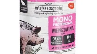 WIEJSKA ZAGRODA Hrana umeda monoproteica cu porc pentru caini 800 g