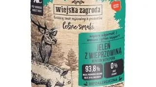 WIEJSKA ZAGRODA hrana umeda pentru caini cu cerb si porc (Gusturi de Padure) 800 g