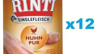 RINTI Singlefleisch Chicken Pure pui 12x800 g conserve alimente caini