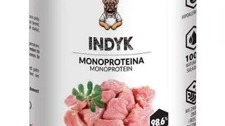 KUCHNIA SZEFA conserva curcan pentru caini, monoproteina 400 g