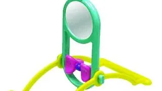 Jucarie pentru pasari exotice Tratapet Dodo, cu oglinda, 17 cm