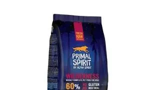 PRIMAL SPIRIT 60% Wilderness hrana moale caini 2x1 kg cu porc