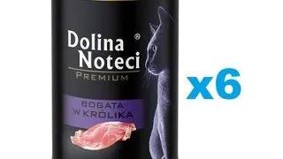 DOLINA NOTECI Premium set conserve pisici 6x400 g cu iepure