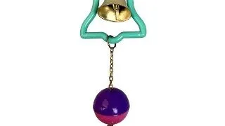 Jucarie pentru pasari exotice Tatrapet Dodo, plastic si clopotel, 16 cm