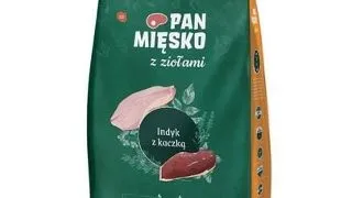 PAN MIESKO sac hrana caini medii M 2x20 kg curcan si rata