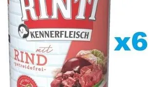 RINTI Kennerfleisch Beef cu vita 6x400 g conserva hrana caine