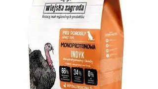 WIEJSKA ZAGRODA Hrana uscata monoproteice cu curcan pentru caini S/M 6 kg