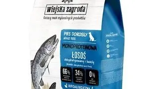 WIEJSKA ZAGRODA Hrana uscata monoproteica cu somon pentru caini S/M 6 kg
