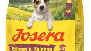 JOSERA Mini Adult Salmon and Chicken 900g hrana caine rasa mica, cu sos