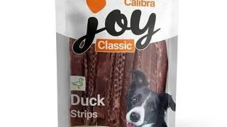 CALIBRA Dog Joy Classic Duck Strips 250 g fasii de rata
