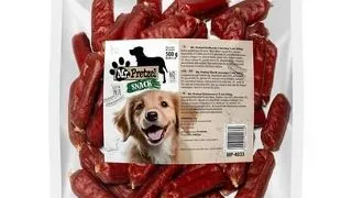 MR. PRETZEL Carnati cu rata gustare pentru caini 500 g