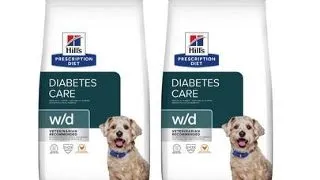 HILL'S Prescription Diet w/d Diabetes Care Chicken Adult pentru caini predispusi la crestere in greutate/dupa castrare 20 kg (2x10 kg)