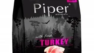 PIPER Hrana uscata pentru caini Junior cu curcan 12 kg