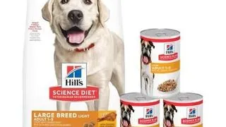 HILL'S Science Plan Adult Light Large breed hrana uscata cu pui 14 kg + 3 conserve GRATIS