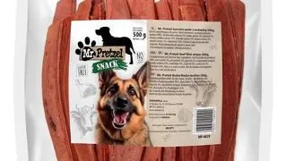 MR. PRETZEL Fasii late din carne de vita 500 g recompensa pentru caini