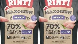 RINTI MAX-I-MUM Senior Chicken hrana uscata caini seniori, cu pui 2 x 12 kg