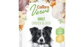 Calibra Dog Verve GF Adult Chicken & Duck hrana umeda fara cereale cu pui si rata pentru caini adulti 400 g