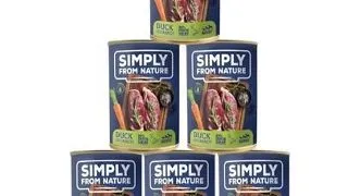 SIMPLY FROM NATURE Hrana umeda pentru caini, cu rata si morcov 6 x 400 g