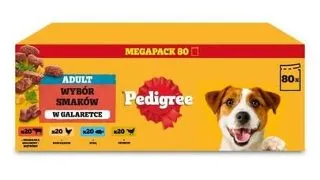 PEDIGREE Adult mix arome in jeleu 80x100 g hrana umeda caini
