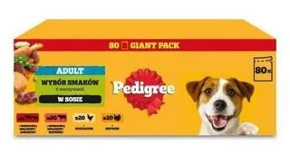 PEDIGREE Adult selectie arome in sos 80x100 g plicuri caini