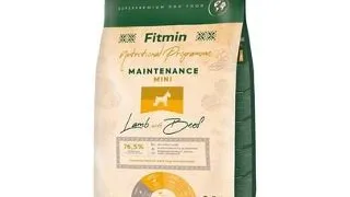FITMIN Dog Nutritional Programme Mini Maintenance Lamb&Beef 2,5 kg Hrana caini adulti talie mica, cu miel si vita