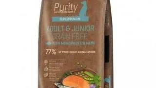 FITMIN Dog Purity Grain Free Adult Junior Fish Menu 12 kg hrana cu peste pentru caini tineri si adulti de rase medii si mari