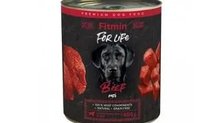 FITMIN For Life Beef Pate 800g pate cu vita pentru caini