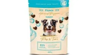 FITMIN NP Play and Train Turkey 400g gustari semi-umede caini, curcan