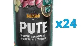BELCANDO Super Premium hrana umeda caini, cu curcan si orez  24x400 g