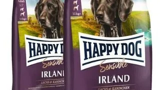HAPPY DOG Supreme irland hrana uscata caini adulti sensibili, cu somon si iepure 25 kg (2 x 12.5 kg)