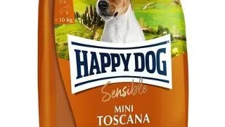 HAPPY DOG Sensible Mini Toscana 4kg Hrana uscata pentru caini talie mica, cu rata si somon