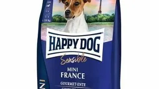 HAPPY DOG Sensible Mini France 4kg Hrana caini talie mica sensibili, cu rata