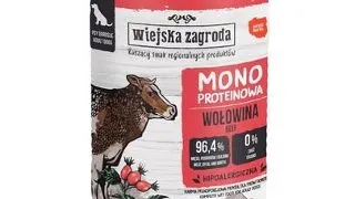 WIEJSKA ZAGRODA Hrana umeda monoproteica cu vita pentru caini 400 g