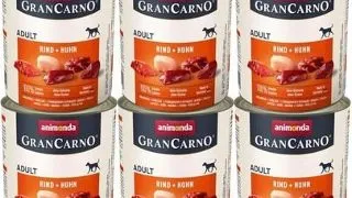 ANIMONDA GranCarno Conserve cu vita si pui pentru caini 6 x 800 g