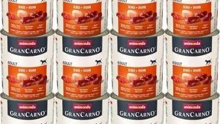 ANIMONDA GranCarno hrana umeda caine adult, cu vita si pui 12 x 800 g