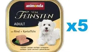 ANIMONDA Vom Feinsten Menue Hrana umeda cu vita si cartofi pentru caini adulti 5 x 150 g