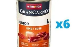 ANIMONDA GranCarno Junior zpachet conserve catei, cu vita si pui 6 x 800 g