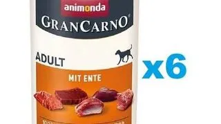 ANIMONDA GranCarno Conserve caini, cu porc si rata 6x400 g