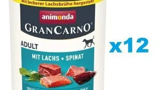 ANIMONDA GranCarno Adult 12x800g somon si spanac, pentru caine