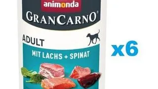 ANIMONDA GranCarno Adult mancare umeda 6x400g somon si spanac